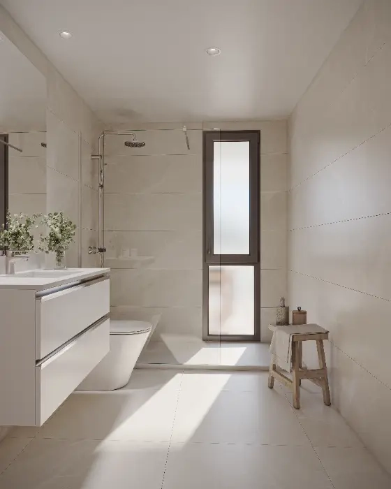 Moderne badeværelser har finish og armaturer af høj kvalitet, der skaber en ren og behagelig atmosfære.