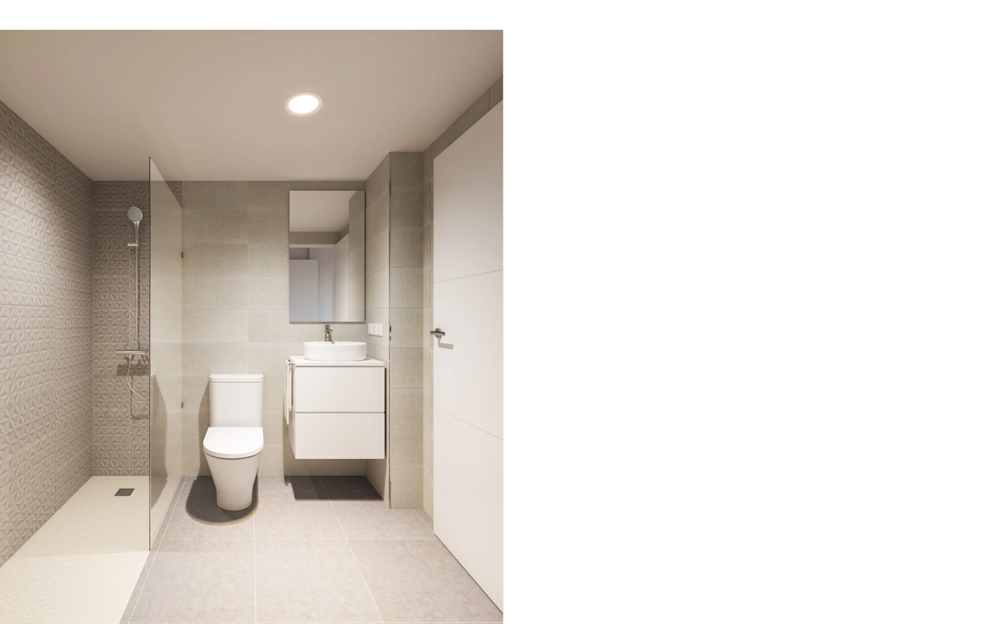 Stylish bathrooms feature high-quality materials and contemporary fittings.