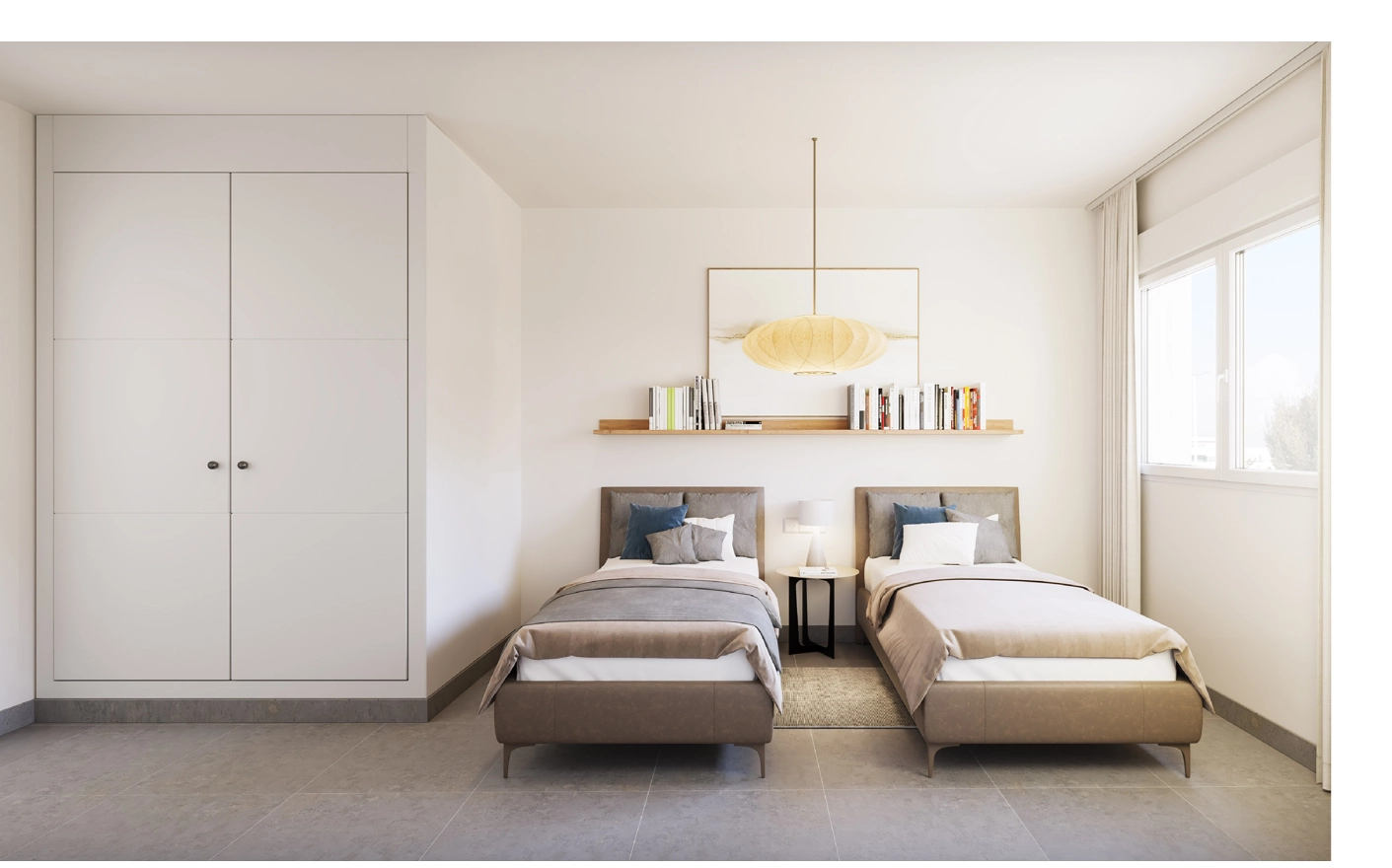 Comfortable and bright bedrooms provide a peaceful space for family or guests.