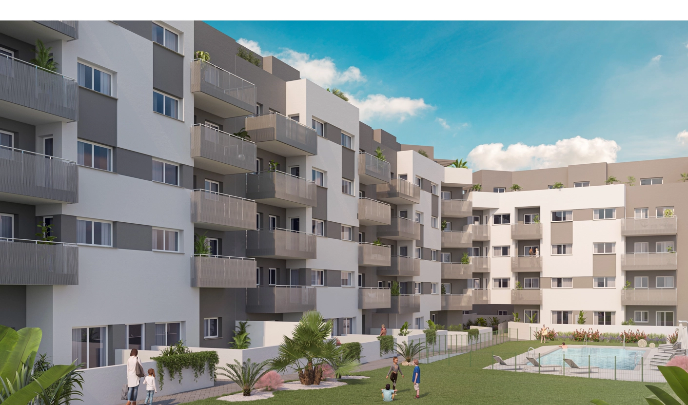 The communal gardens and saltwater swimming pool offer a perfect escape for residents.