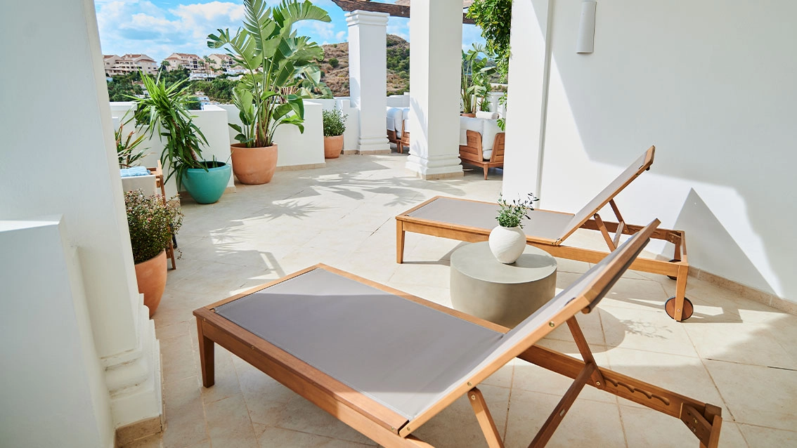 Soak up the sun in privacy on your generously sized terrace, designed for ultimate relaxation.