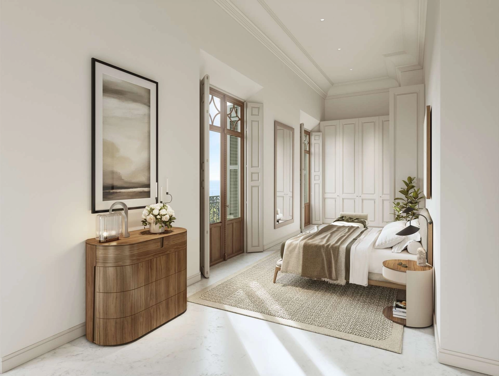 The master bedrooms are serene retreats, offering space, elegance, and beautiful views.