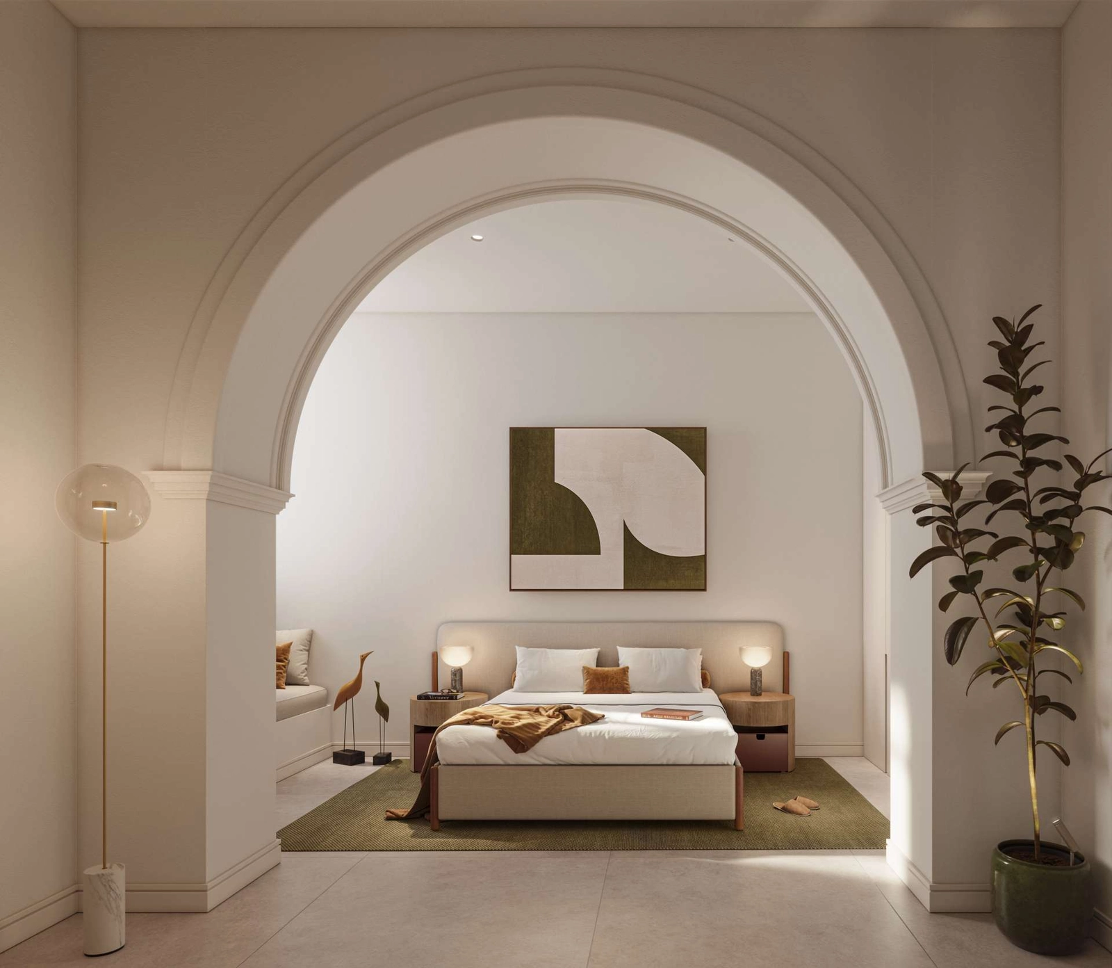 Elegant design details, like this beautiful archway, create a unique and sophisticated atmosphere in the home.