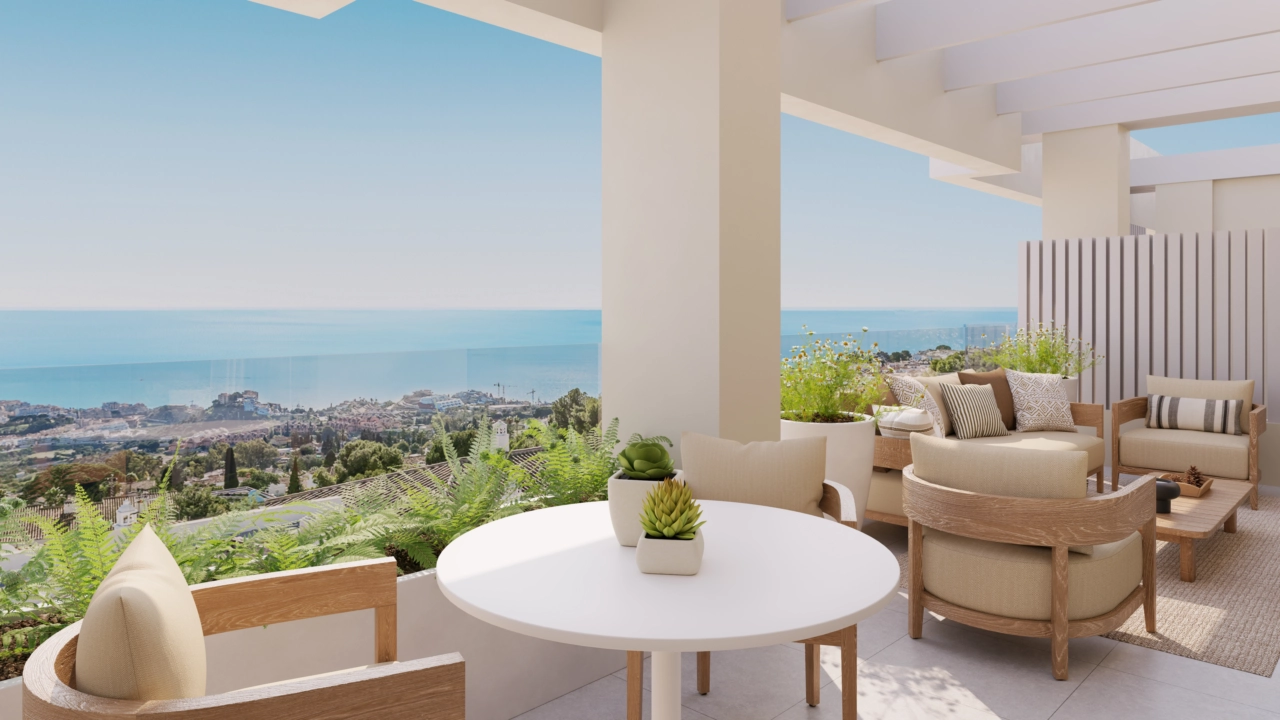 Enjoy breathtaking views of the Mediterranean Sea from your private terrace.