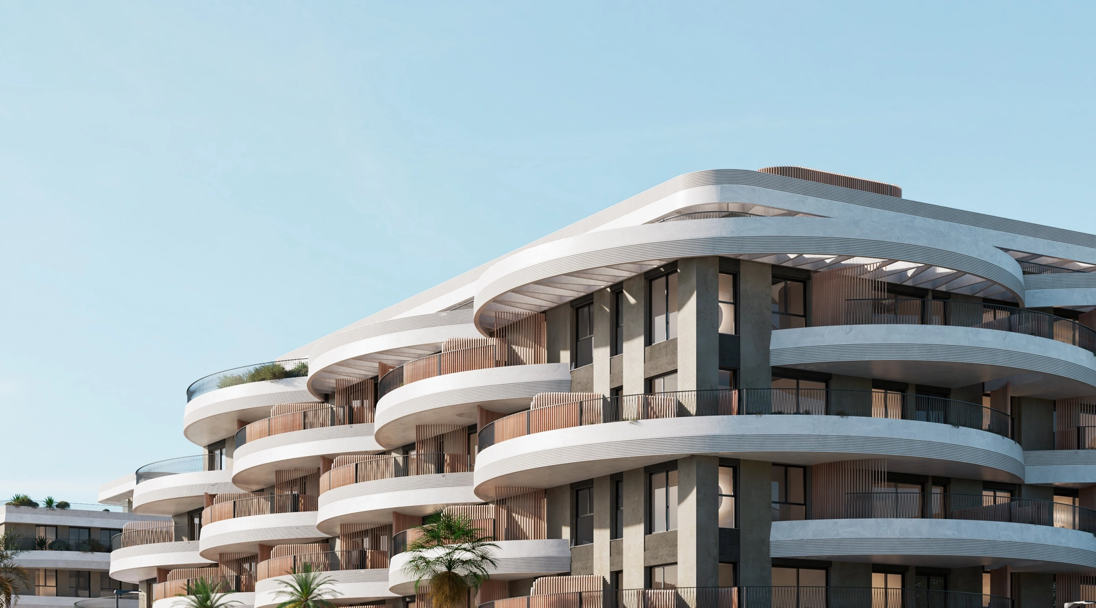 The building's unique, flowing architecture combines modern aesthetics with natural elements.