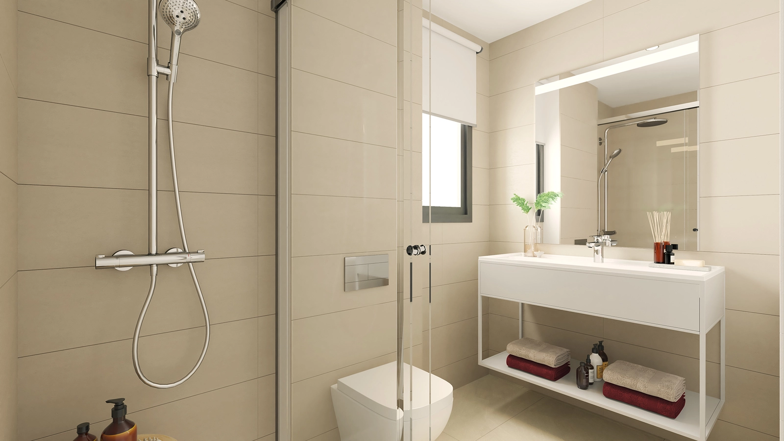 Elegant bathrooms feature premium finishes and contemporary design.