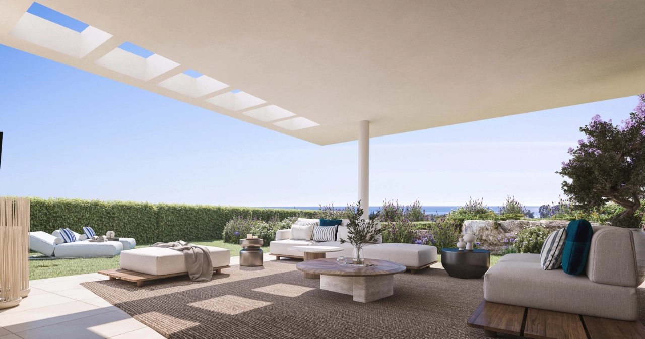 Ground-floor apartments open onto generous terraces and private gardens, creating a personal oasis.