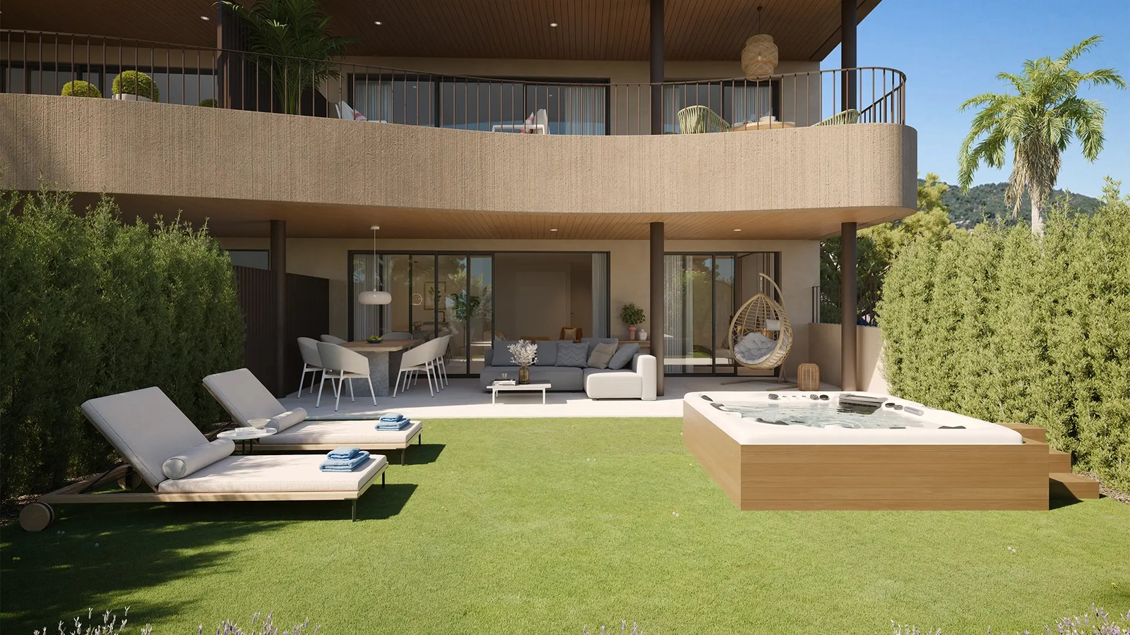 Ground-floor homes with private gardens and terraces, perfect for relaxing or entertaining.
