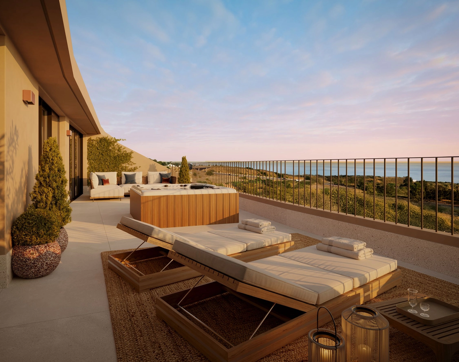 Wake up to Mediterranean sea views from your private terrace in El Higueron, near Benalmádena and Fuengirola.