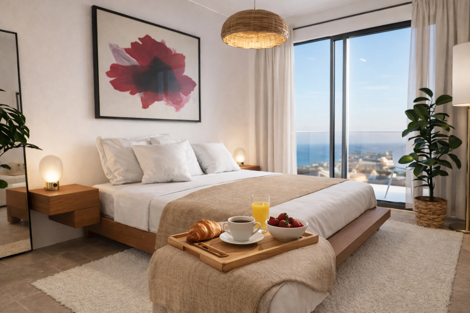 Wake up to breathtaking sea views from the master bedroom, a serene retreat designed for ultimate comfort.