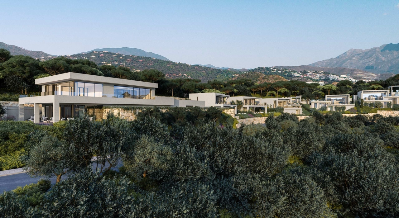 The villas are carefully positioned on the hillside to ensure privacy and maximise views.