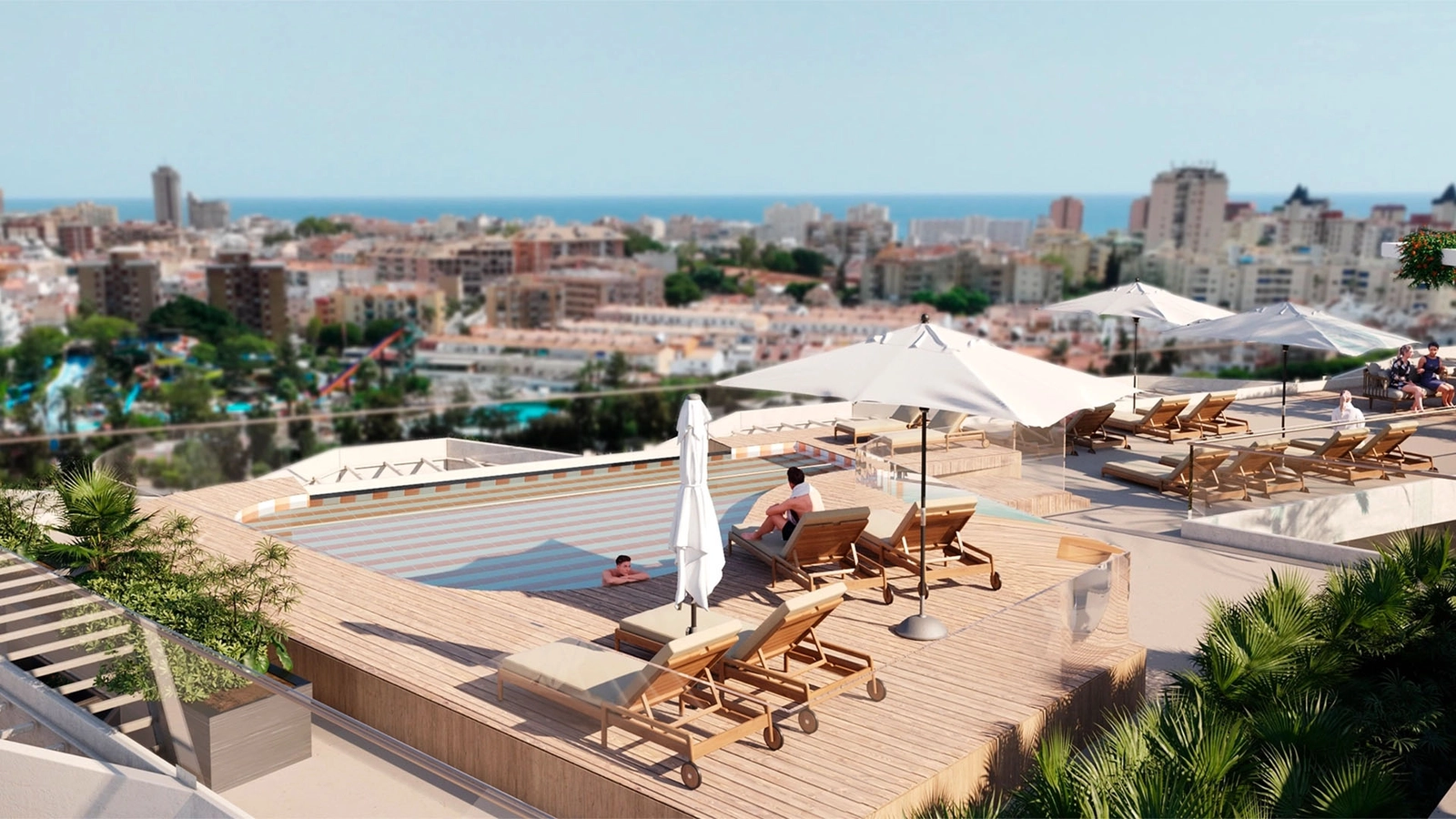 Unwind and rejuvenate at the exclusive residents' skypool, a rooftop haven offering stunning vistas and serene moments above it all.