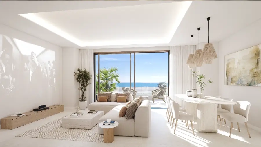 Bright and open living areas connect seamlessly with the terrace, blending indoor and outdoor living.