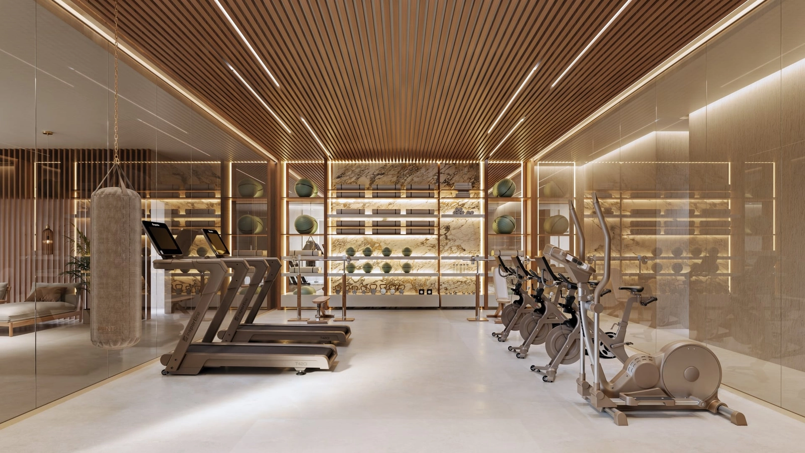 Stay active in the fully equipped, state-of-the-art gymnasium.