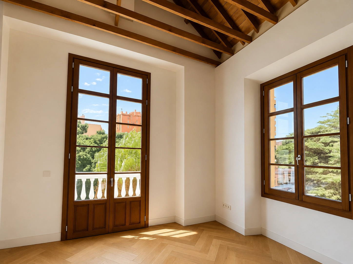 Enjoy the gentle Mediterranean breeze from beautiful rooms with direct access to the outdoors.