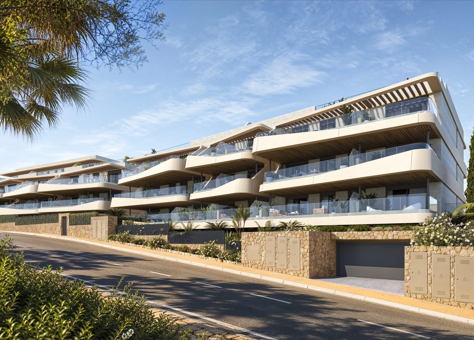 Contemporary architecture defined by clean lines and natural materials.