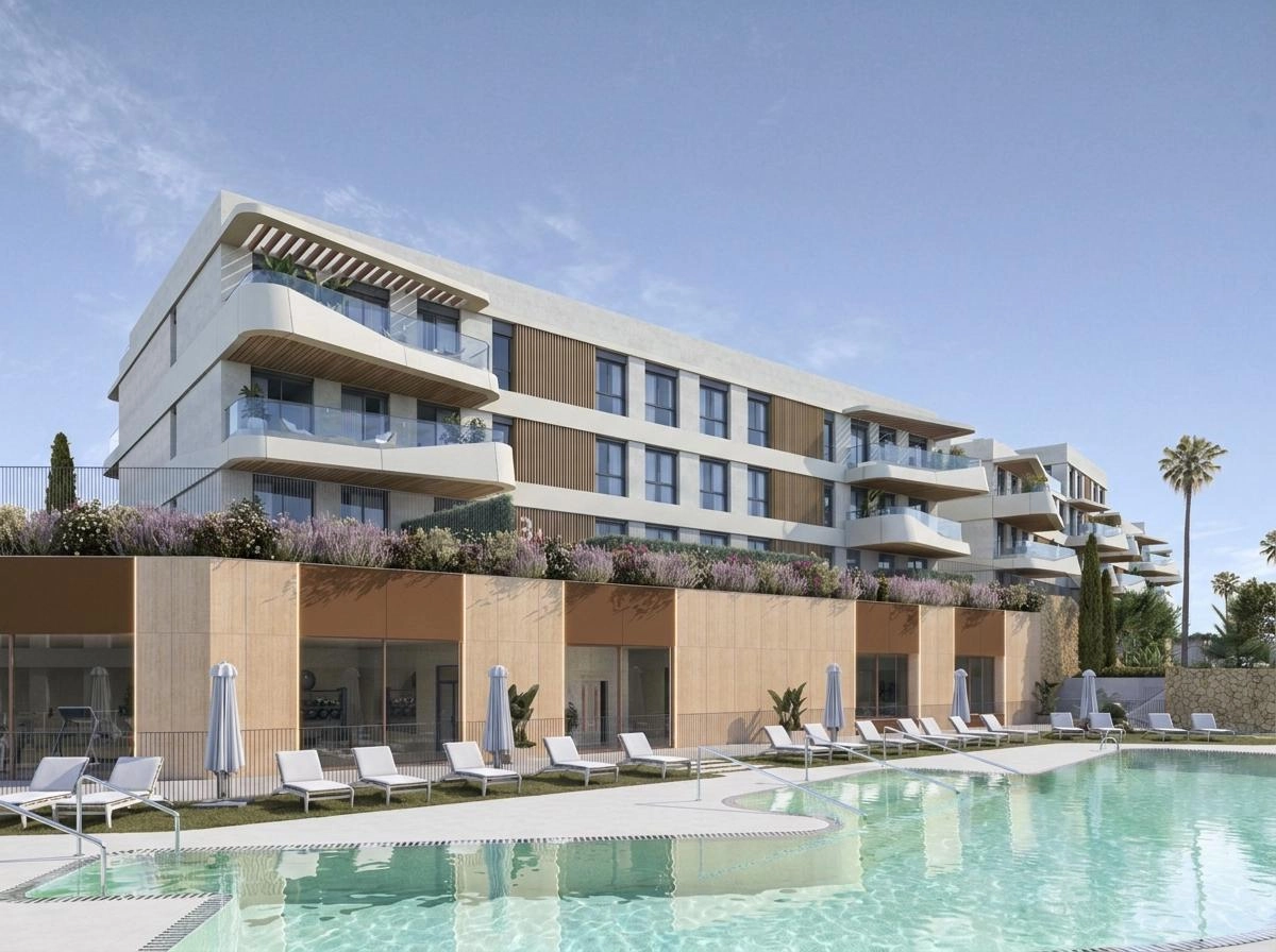 Relax by the residents' pool, a perfect oasis on the sun-drenched Costa del Sol.