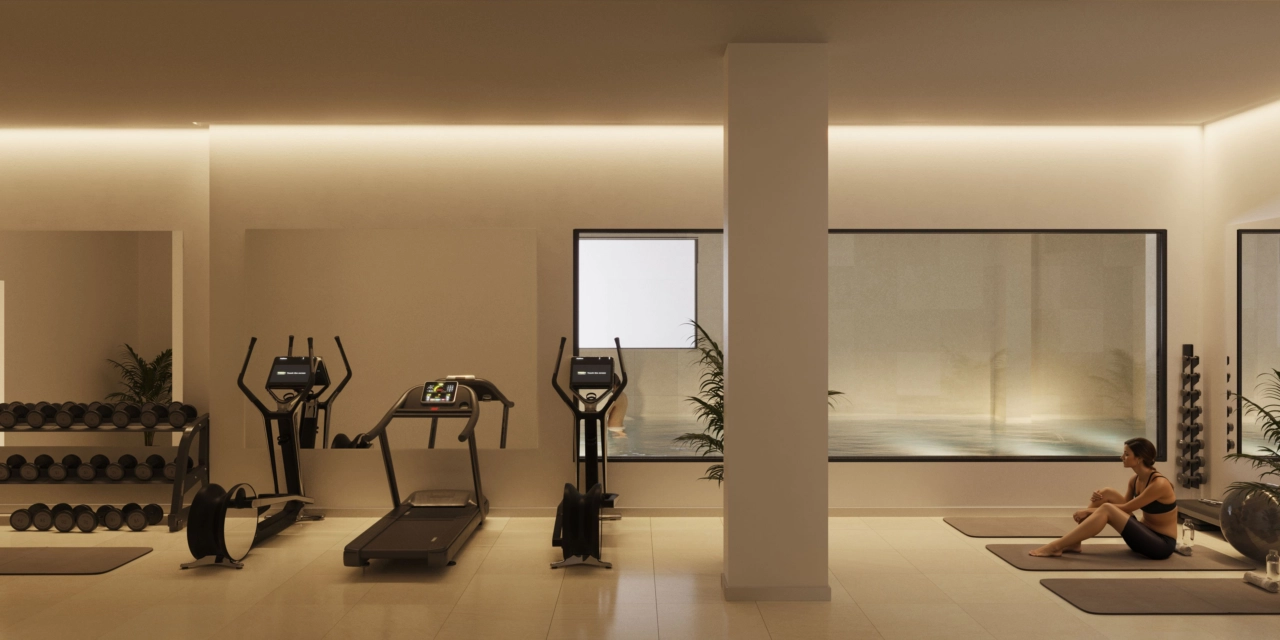 A state-of-the-art gym allows you to maintain a healthy lifestyle without leaving home.