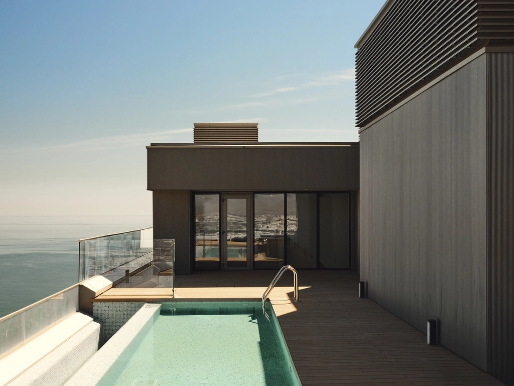 A private rooftop pool offering an exclusive retreat to cool off while enjoying the endless Spanish sun.
