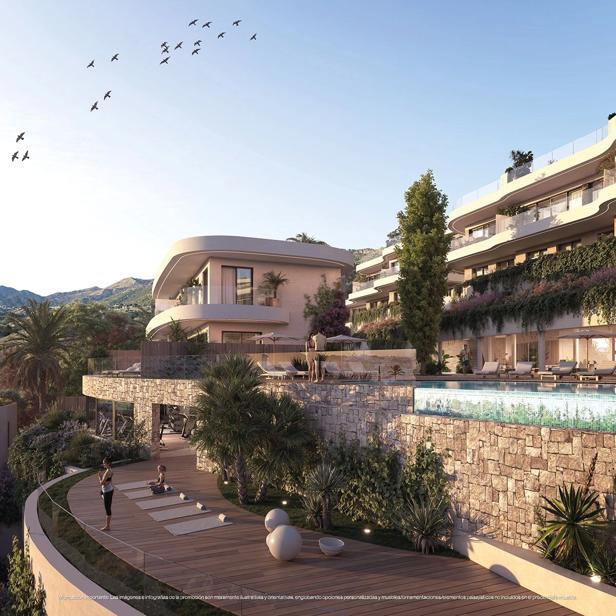 A dedicated outdoor wellness area, perfect for yoga or meditation while enjoying the fresh air and peaceful surroundings.