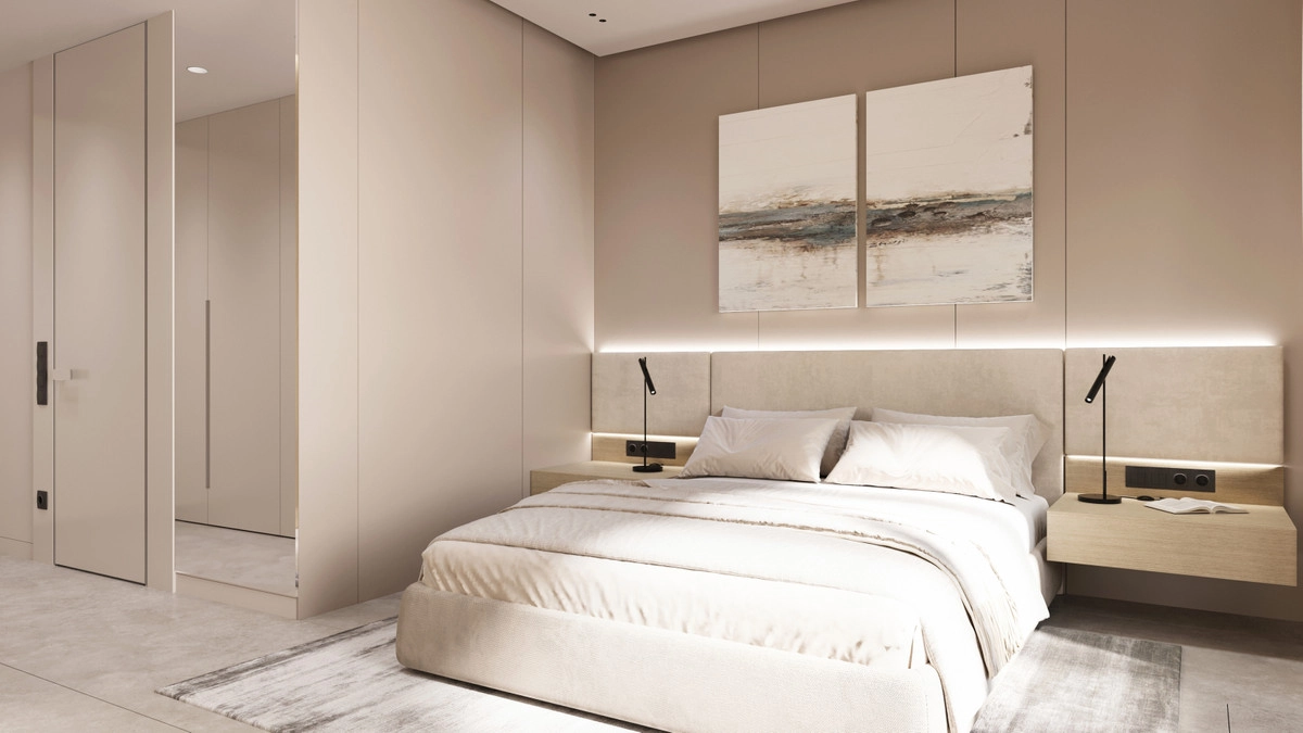 The master bedrooms are serene sanctuaries designed for ultimate rest and relaxation.