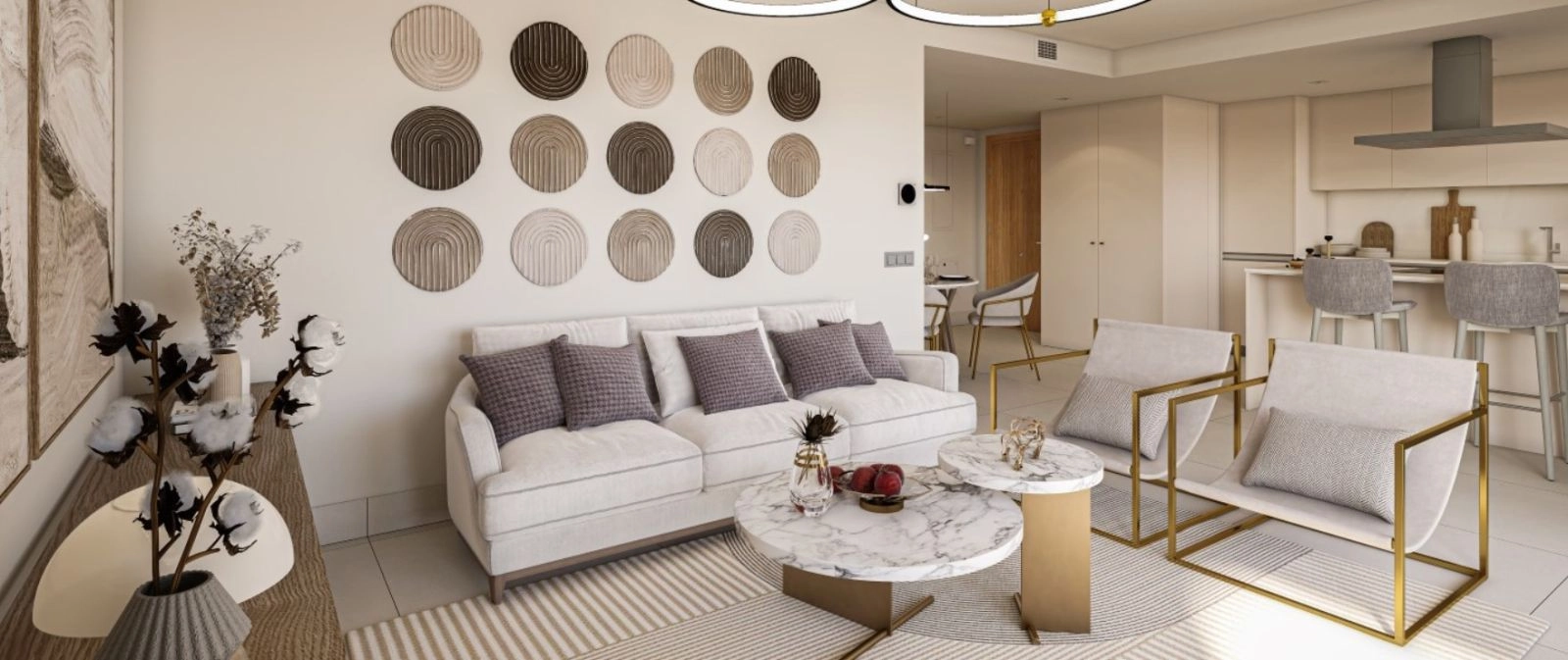 Contemporary interiors feature high-quality materials and a neutral palette, offering a canvas for your personal style.