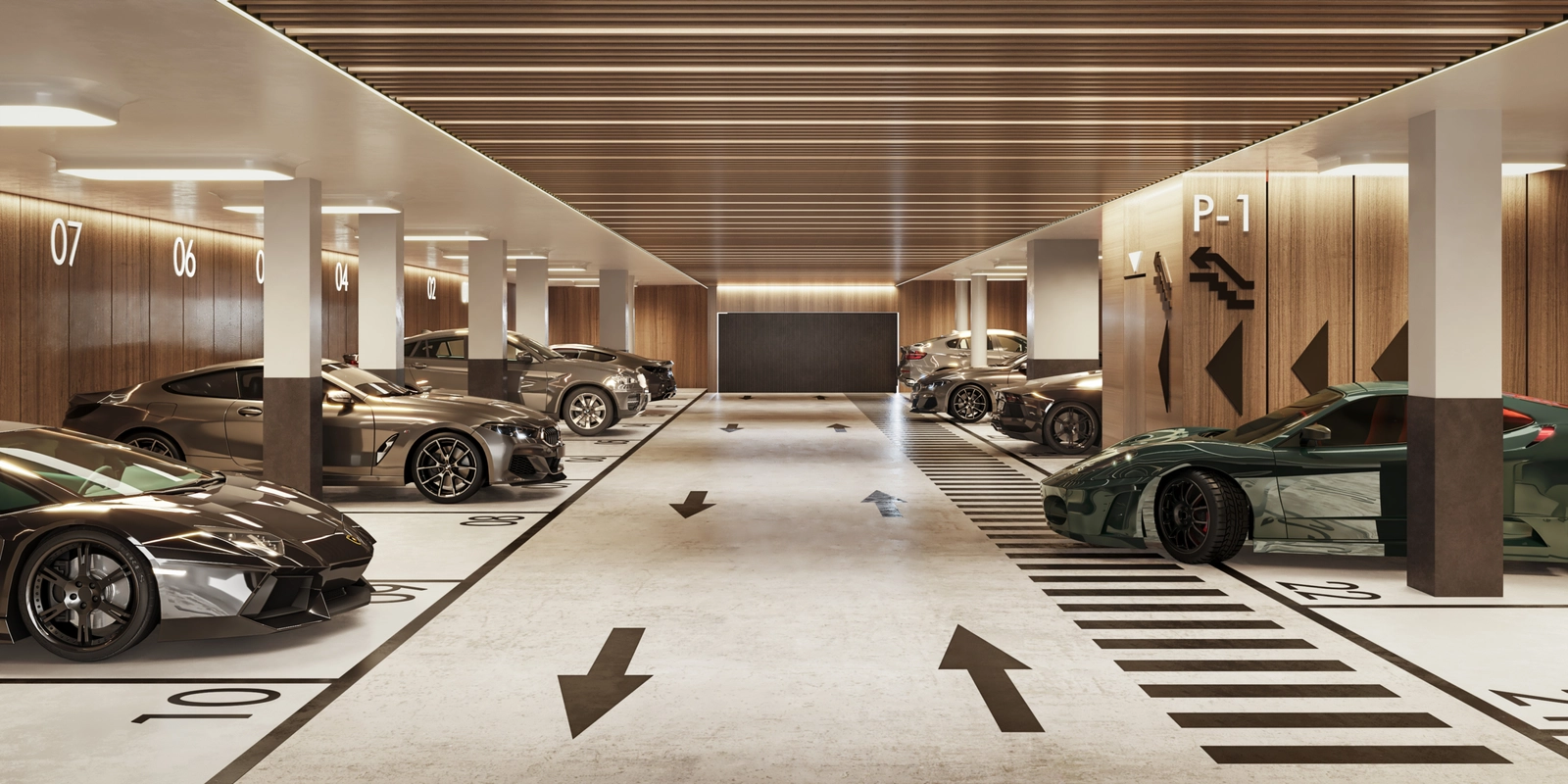 Bedrooms are designed as peaceful retreats, with direct access to private terraces and gardens.