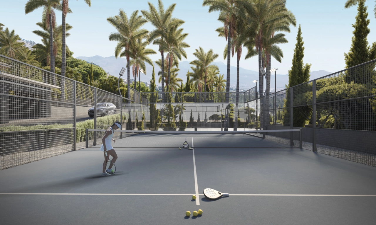 Enjoy a game of paddle tennis on the community's private, well-maintained court.