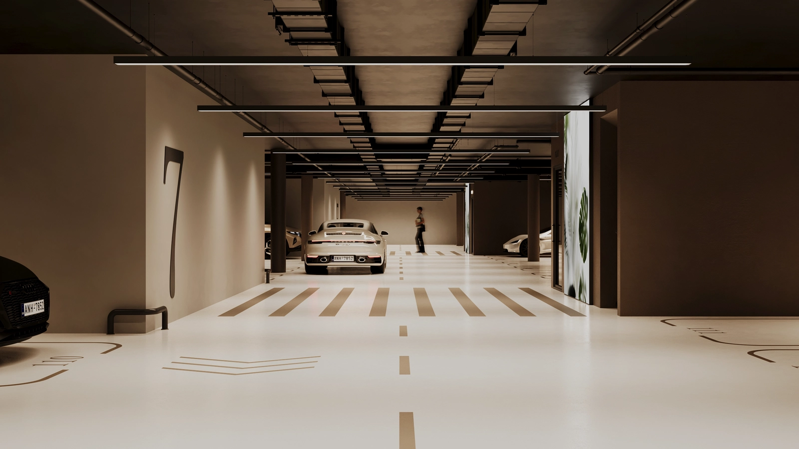 Secure and spacious underground parking with direct access to the residences.