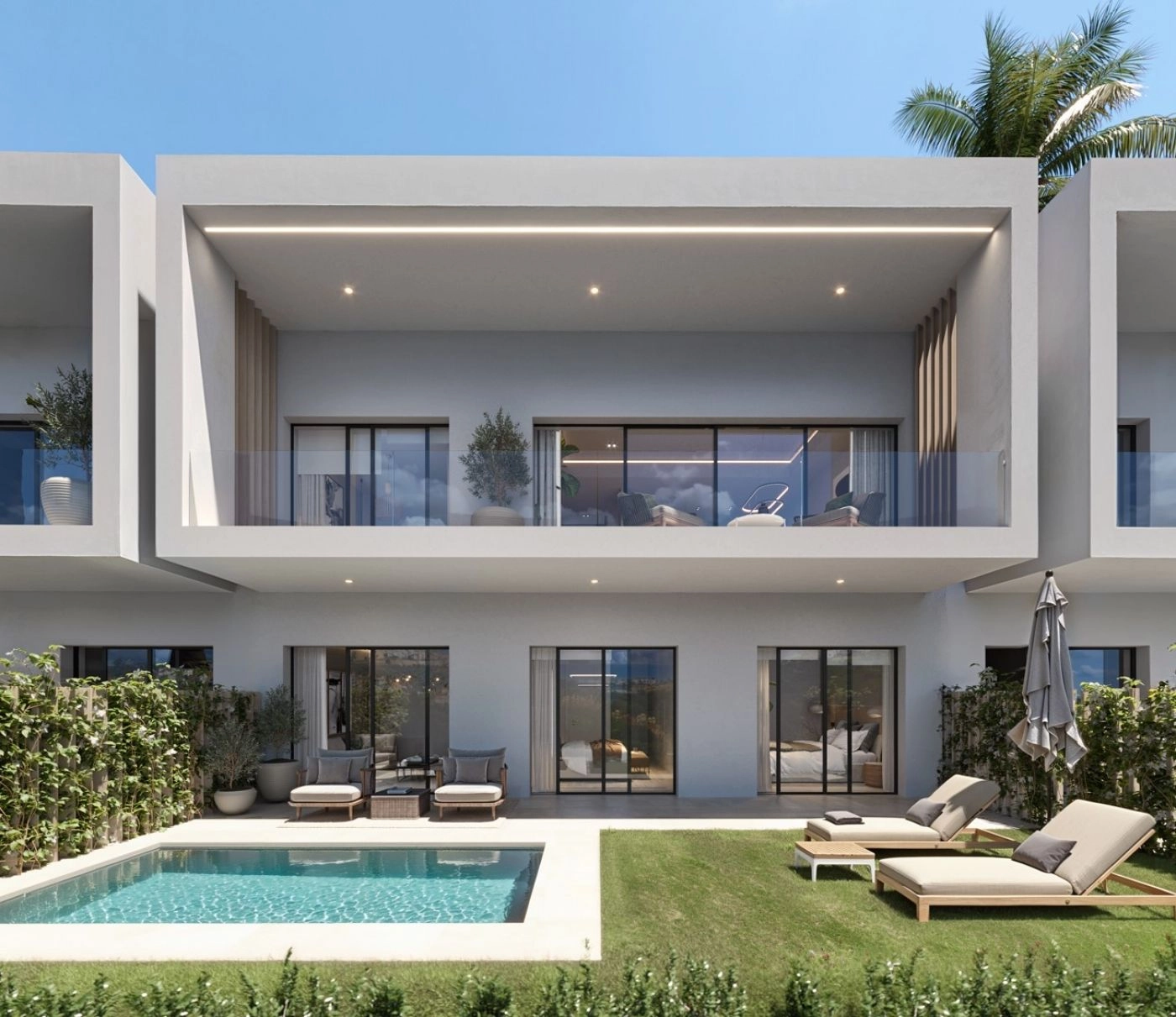 Each villa features a private swimming pool and garden, your personal oasis for enjoying the wonderful Spanish climate.