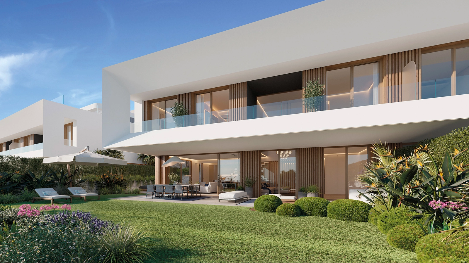 Each home features a private garden, offering a peaceful retreat just steps from your living room.