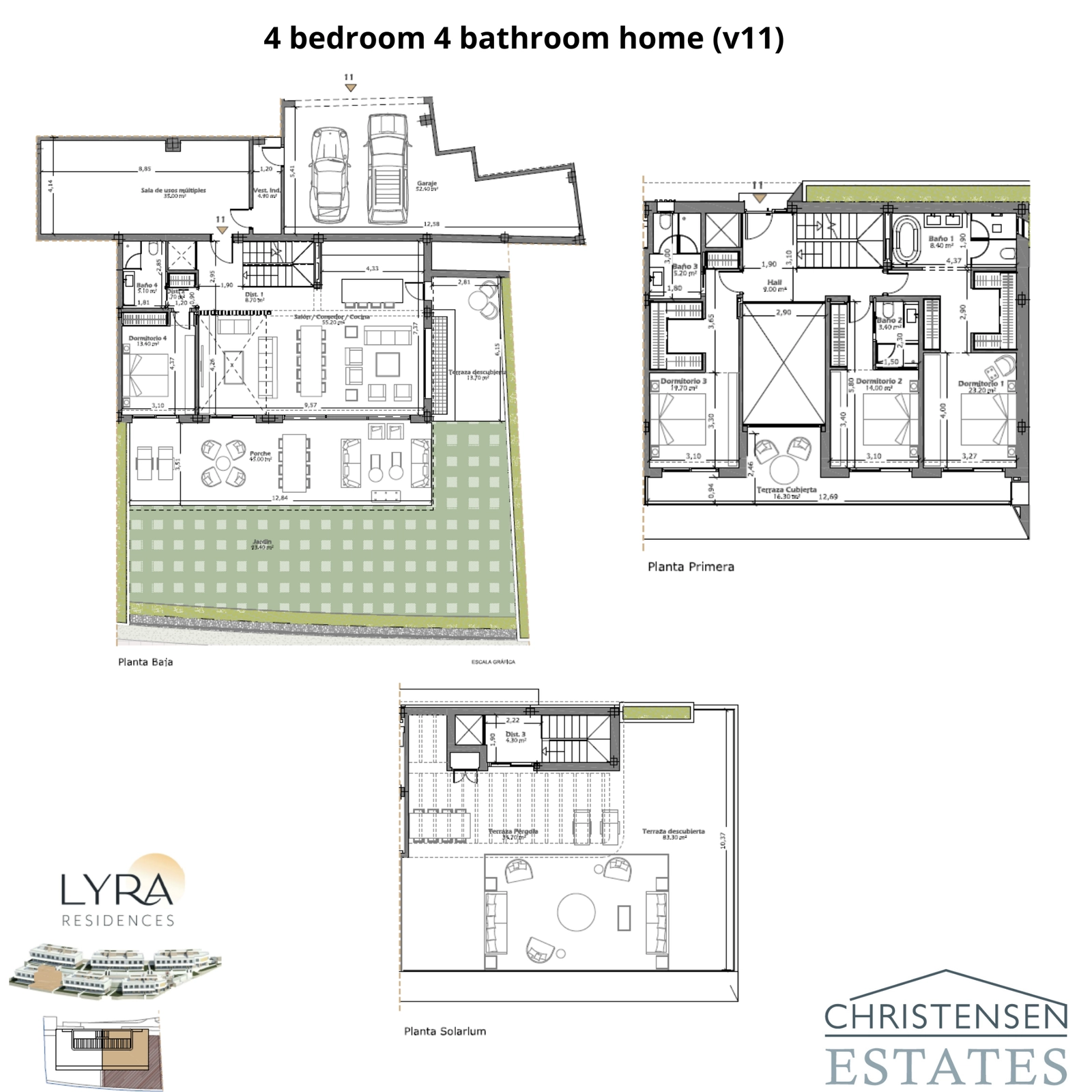 Explore the layout of this alternative 4-bedroom residence, featuring a generous garden, well-proportioned rooms, and excellent flow between indoor and outdoor spaces.