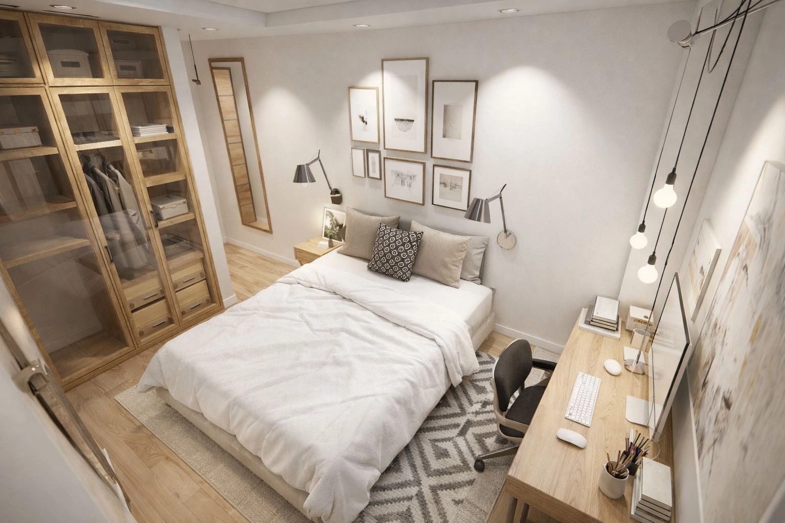A versatile second bedroom, perfect for guests or as a home office.