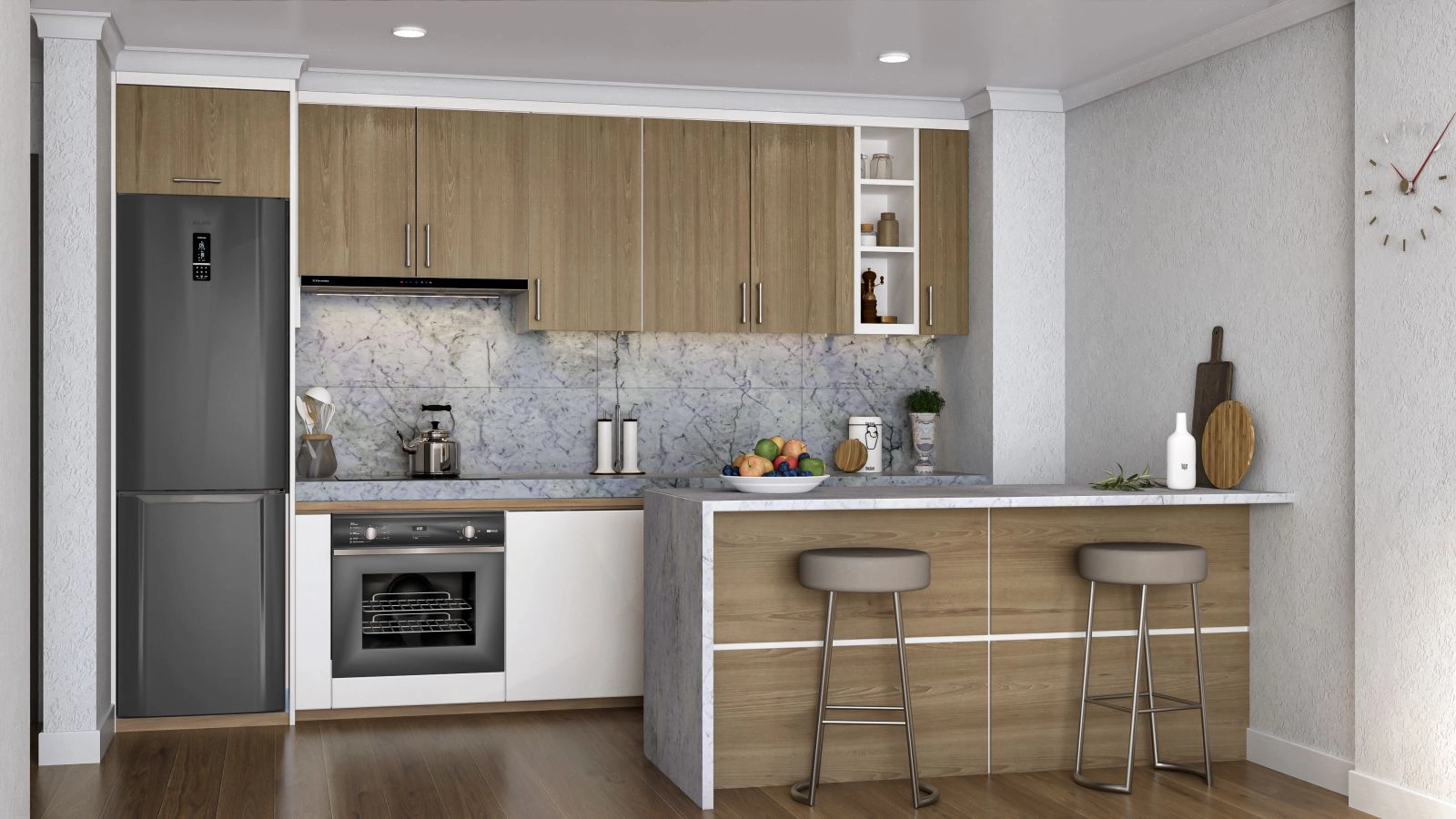 Modern, functional kitchens are designed with quality materials for a delightful cooking experience.