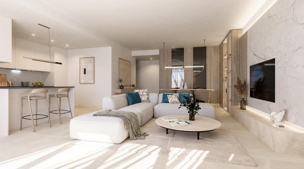 A stylish and contemporary living space, designed for comfort and modern living in the heart of Estepona.