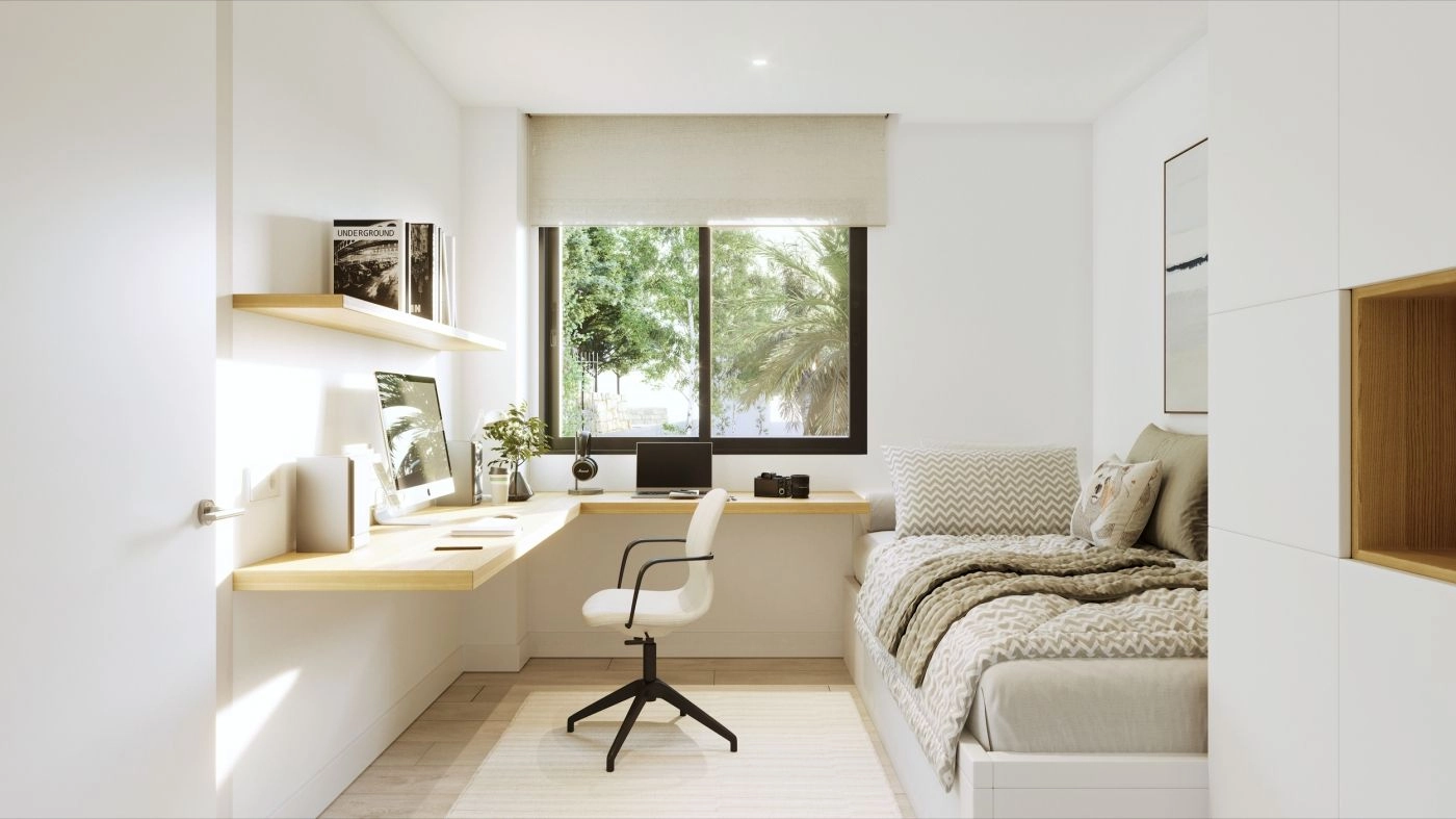 Flexible spaces can be adapted to your lifestyle, perfect as a guest room or home office.