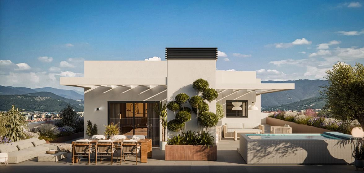 Spacious terraces designed for enjoying the mild climate of the Costa del Sol all year round.