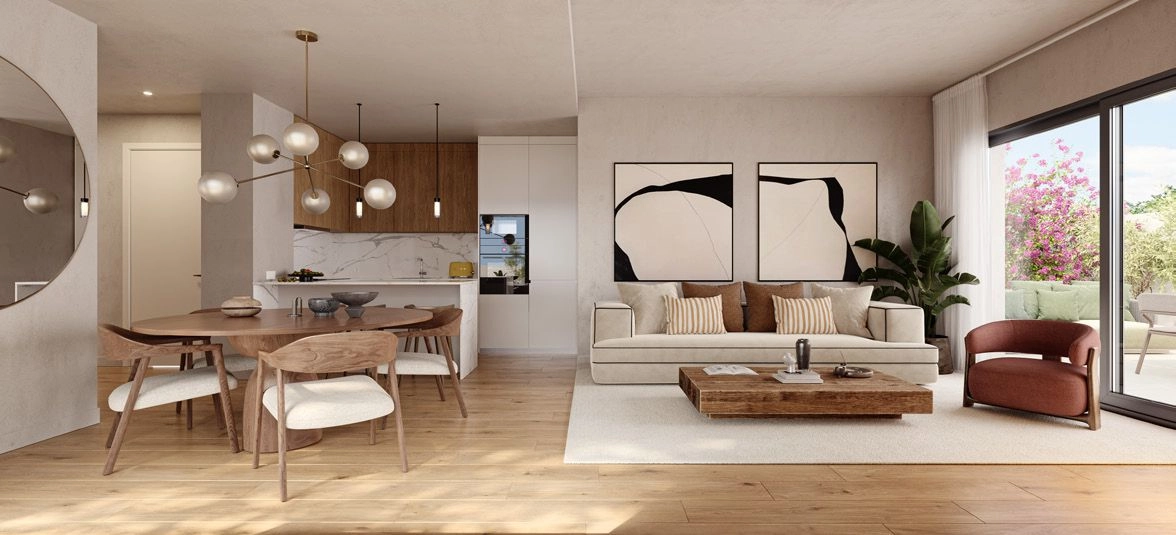 Modern Italian-design kitchens are fully equipped with high-quality appliances for effortless cooking and entertaining.