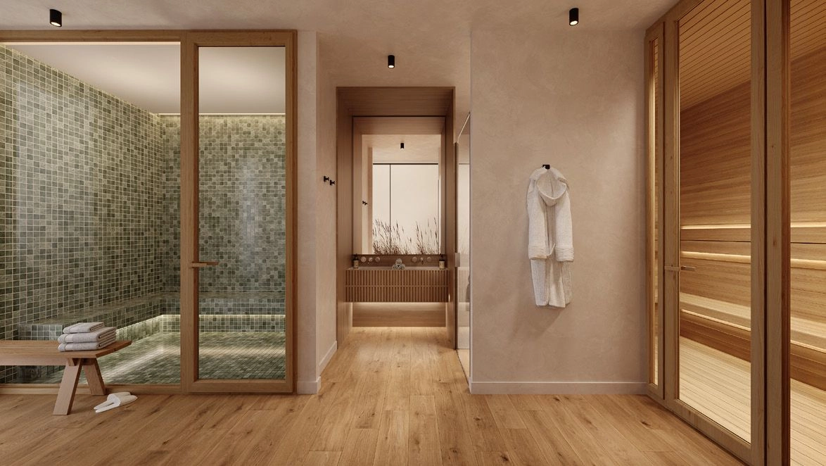 Unwind in the residents' spa, featuring a sauna and Turkish bath for complete relaxation.