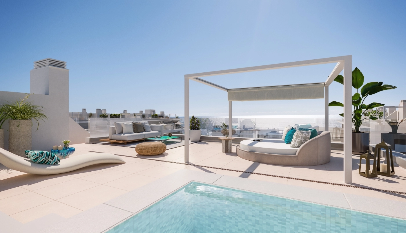 Imagine relaxing on your exclusive penthouse terrace with panoramic sea views over the Costa del Sol.