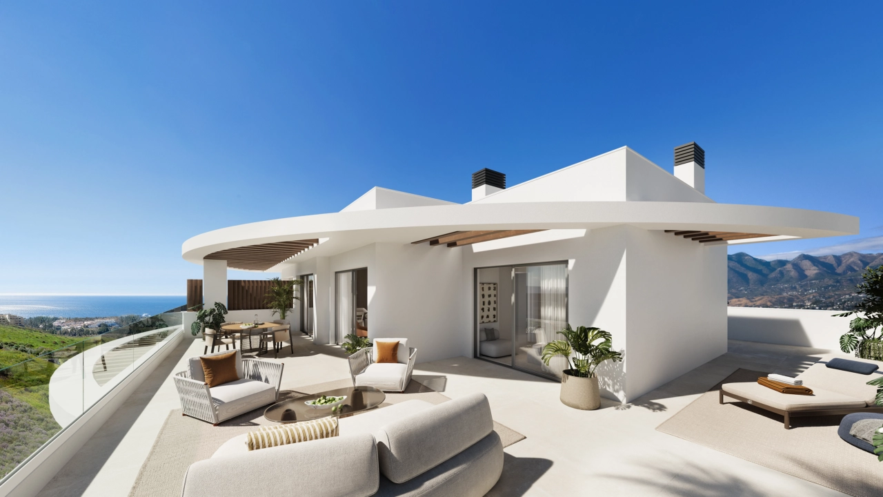 Imagine relaxing on your expansive private terrace with incredible views of the Mediterranean Sea.