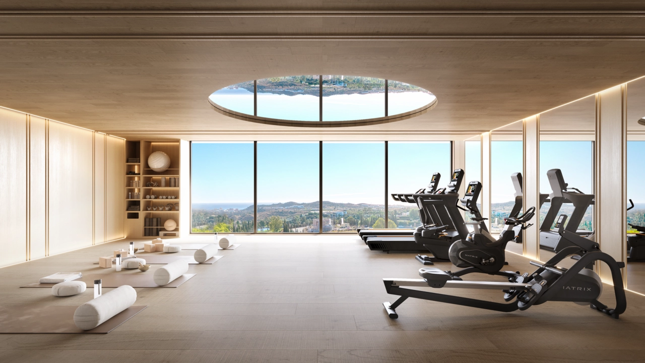 The state-of-the-art gym and wellness area, offering inspiring views while you work out.