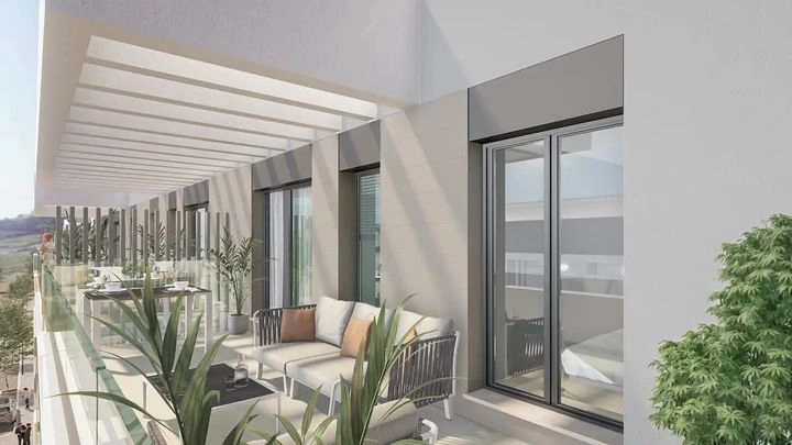 Spacious terraces are designed for enjoying the Mediterranean climate and outdoor living.