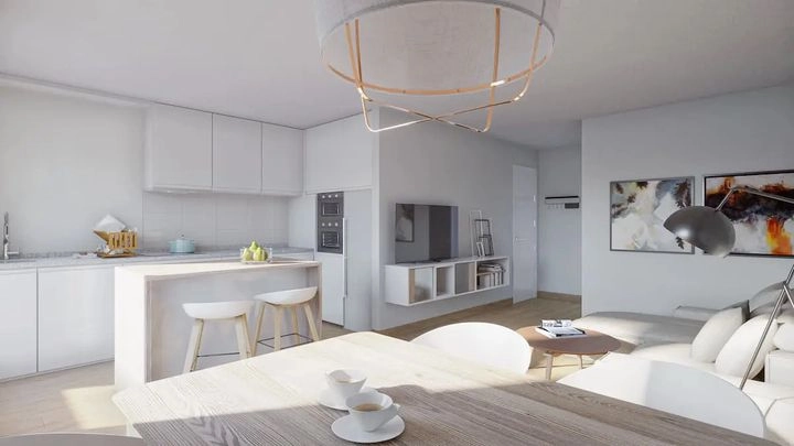 Bright, open-plan living and dining areas create a wonderful sense of space and light.
