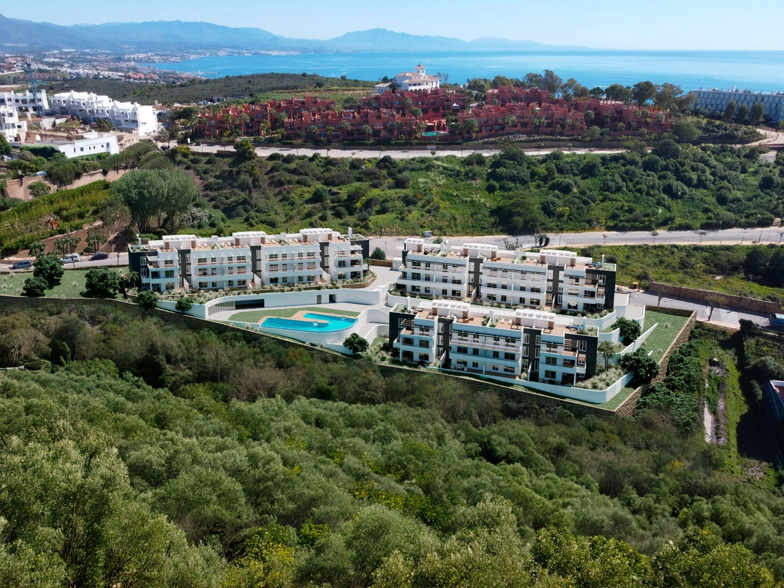 An exclusive community nestled in the hills of Manilva, offering peace, privacy, and spectacular sea views.