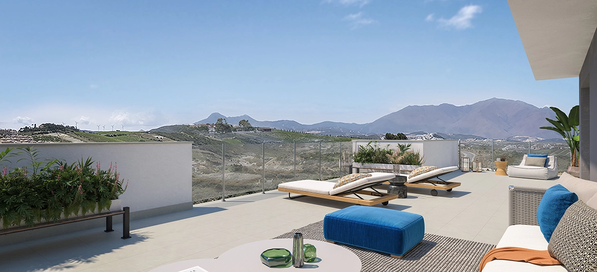 Expansive terraces offer the perfect space for outdoor dining, entertaining, or simply soaking up the Mediterranean sun.