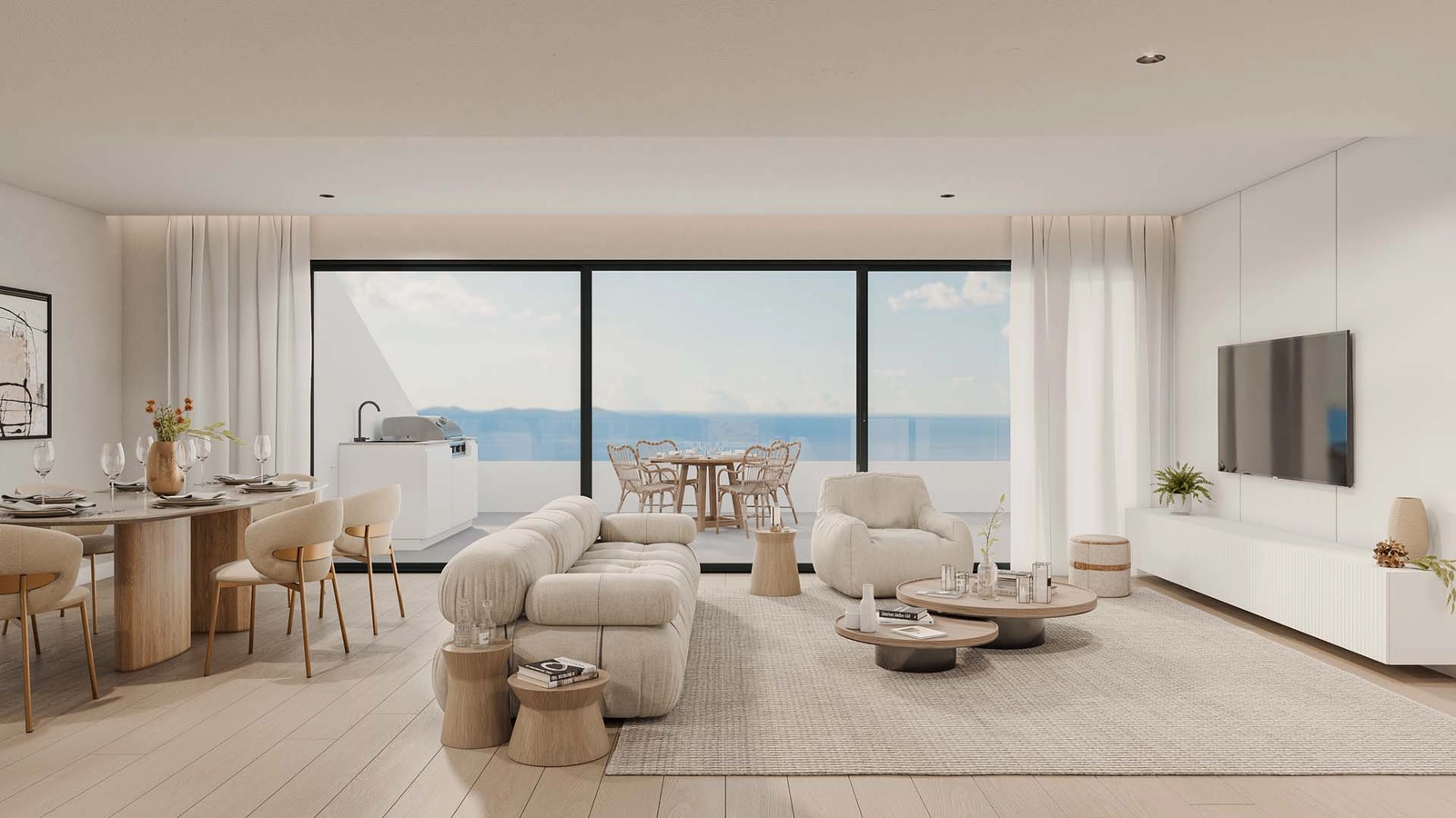 Bright and airy living spaces designed to connect seamlessly with the outdoors.