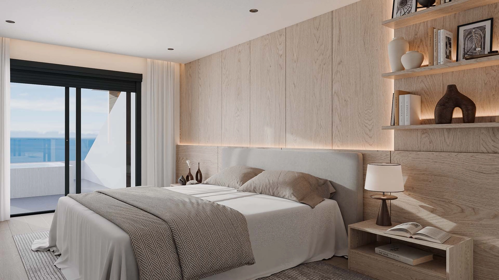 Wake up to inspiring views from this beautifully appointed master suite.