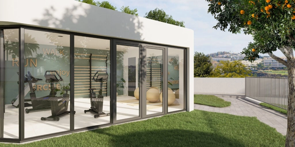 Maintain a healthy lifestyle in the fully equipped, modern residents' gymnasium.