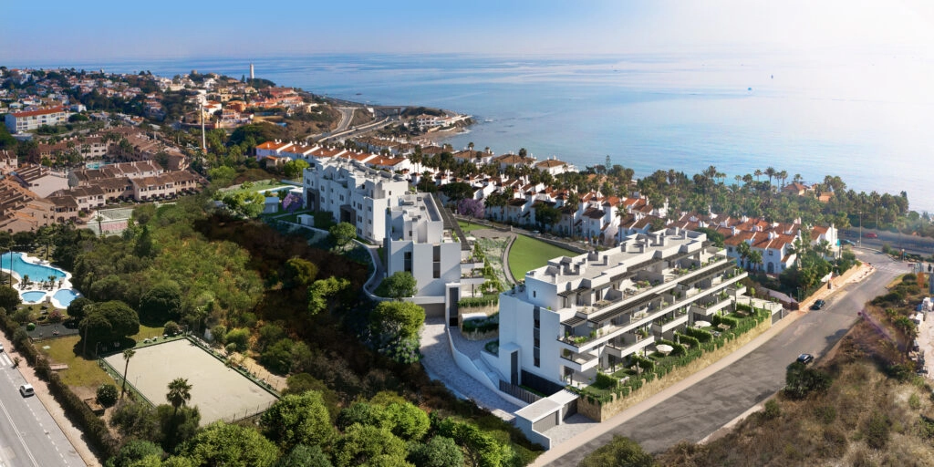 A stunning view of the development's prime location, just moments from the Mediterranean Sea.